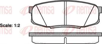 Kawe 1272 00 - Комплект спирачно феродо, дискови спирачки vvparts.bg