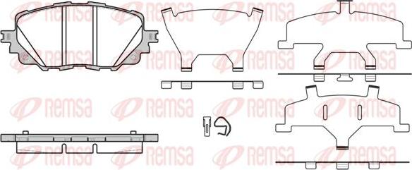 Kawe 1708 00 - Комплект спирачно феродо, дискови спирачки vvparts.bg