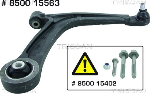 Kawe 8500 15563 - Носач, окачване на колелата vvparts.bg