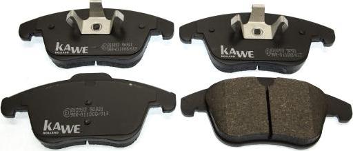 Kawe 810093 - Комплект спирачно феродо, дискови спирачки vvparts.bg