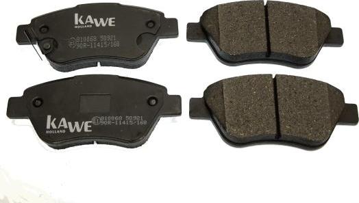 Kawe 810068 - Комплект спирачно феродо, дискови спирачки vvparts.bg