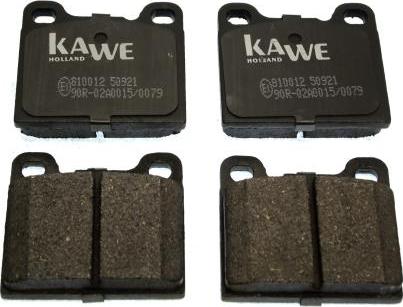Kawe 810012 - Комплект спирачно феродо, дискови спирачки vvparts.bg