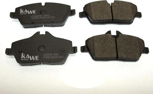 Kawe 810088 - Комплект спирачно феродо, дискови спирачки vvparts.bg