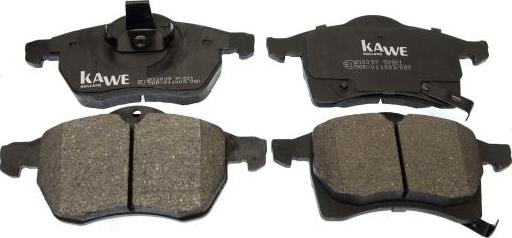 Kawe 810039 - Комплект спирачно феродо, дискови спирачки vvparts.bg