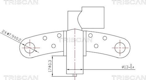 Kawe 8855 25102 - Импулсен датчик, колянов вал vvparts.bg