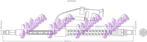 Kawe H4468 - Спирачен маркуч vvparts.bg