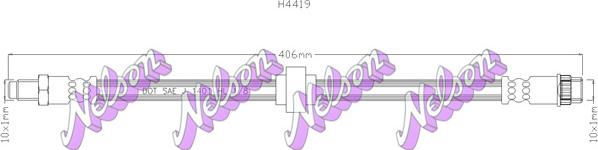 Kawe H4419 - Спирачен маркуч vvparts.bg