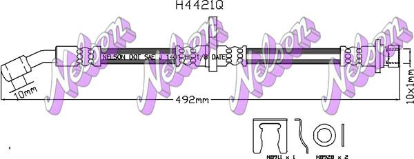 Kawe H4421Q - Спирачен маркуч vvparts.bg