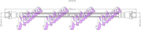 Kawe H4591 - Спирачен маркуч vvparts.bg