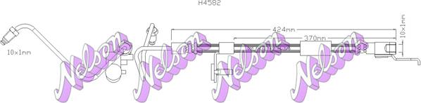 Kawe H4582 - Спирачен маркуч vvparts.bg