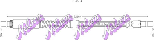 Kawe H4524 - Спирачен маркуч vvparts.bg