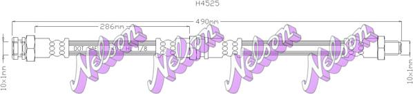 Kawe H4525 - Спирачен маркуч vvparts.bg