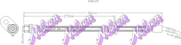 Kawe H4639 - Спирачен маркуч vvparts.bg