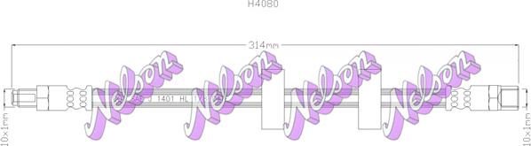 Kawe H4080 - Спирачен маркуч vvparts.bg