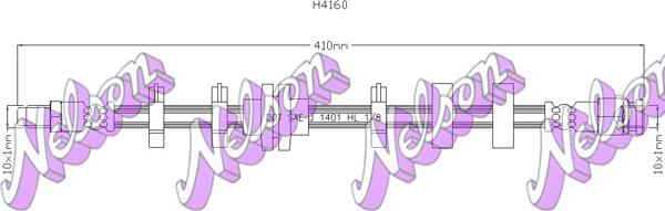 Kawe H4160 - Спирачен маркуч vvparts.bg