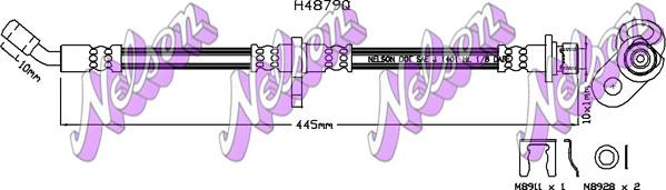 Kawe H4879Q - Спирачен маркуч vvparts.bg