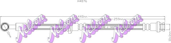 Kawe H4876 - Спирачен маркуч vvparts.bg