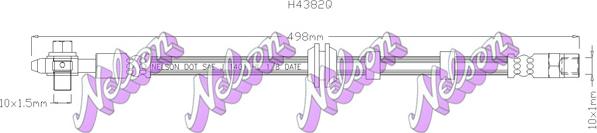 Kawe H4382Q - Спирачен маркуч vvparts.bg