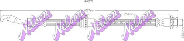 Kawe H4371 - Спирачен маркуч vvparts.bg