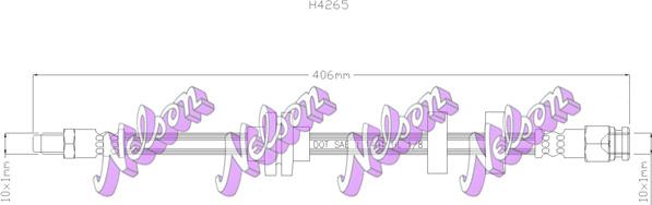 Kawe H4265 - Спирачен маркуч vvparts.bg