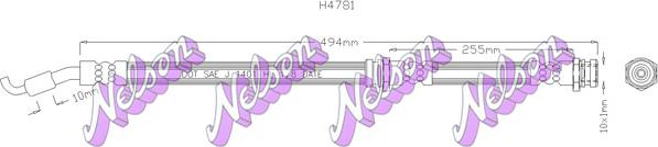 Kawe H4781 - Спирачен маркуч vvparts.bg