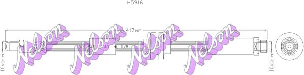 Kawe H5916 - Спирачен маркуч vvparts.bg