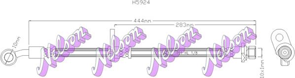 Kawe H5924 - Спирачен маркуч vvparts.bg