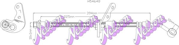 Kawe H5464Q - Спирачен маркуч vvparts.bg