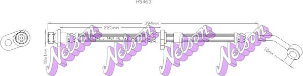 Kawe H5463 - Спирачен маркуч vvparts.bg