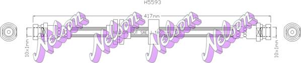 Kawe H5593 - Спирачен маркуч vvparts.bg