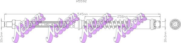 Kawe H5592 - Спирачен маркуч vvparts.bg