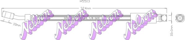 Kawe H5513 - Спирачен маркуч vvparts.bg