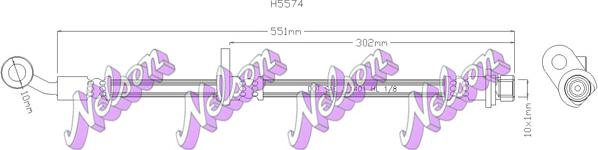 Kawe H5574 - Спирачен маркуч vvparts.bg