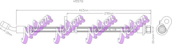 Kawe H5578 - Спирачен маркуч vvparts.bg