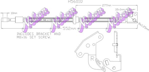 Kawe H5601Q - Спирачен маркуч vvparts.bg