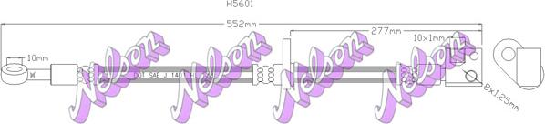 Kawe H5601 - Спирачен маркуч vvparts.bg