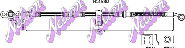 Kawe H5168Q - Спирачен маркуч vvparts.bg