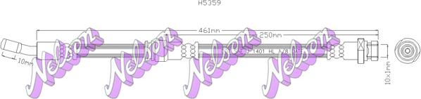 Kawe H5359 - Спирачен маркуч vvparts.bg