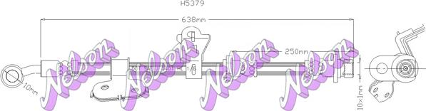 Kawe H5379 - Спирачен маркуч vvparts.bg