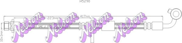 Kawe H5290 - Спирачен маркуч vvparts.bg