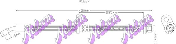 Kawe H5227 - Спирачен маркуч vvparts.bg