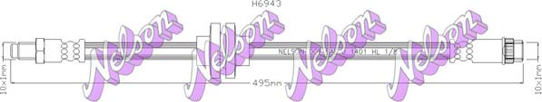 Kawe H6943 - Спирачен маркуч vvparts.bg