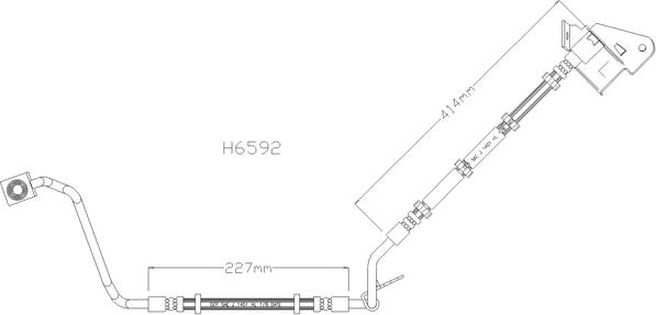 Kawe H6592 - Спирачен маркуч vvparts.bg