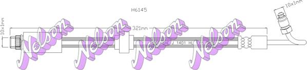 Kawe H6145 - Спирачен маркуч vvparts.bg