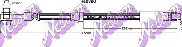 Kawe H6288Q - Спирачен маркуч vvparts.bg