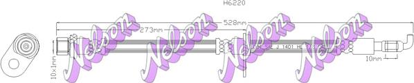 Kawe H6220 - Спирачен маркуч vvparts.bg