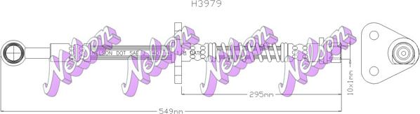 Kawe H3979 - Спирачен маркуч vvparts.bg