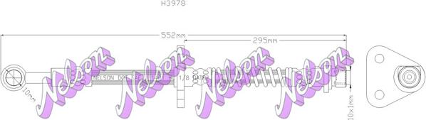 Kawe H3978 - Спирачен маркуч vvparts.bg