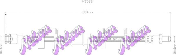 Kawe H3588 - Спирачен маркуч vvparts.bg