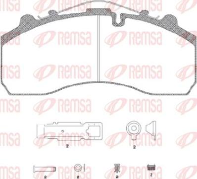 Kawe JCA637.20 - Комплект спирачно феродо, дискови спирачки vvparts.bg